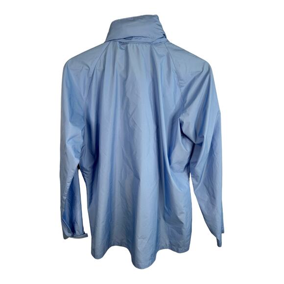 Woolrich Womens size Large Zip Up Windbreaker Jacket w/ Hood 15031 Sky Blue - Picture 2 of 11